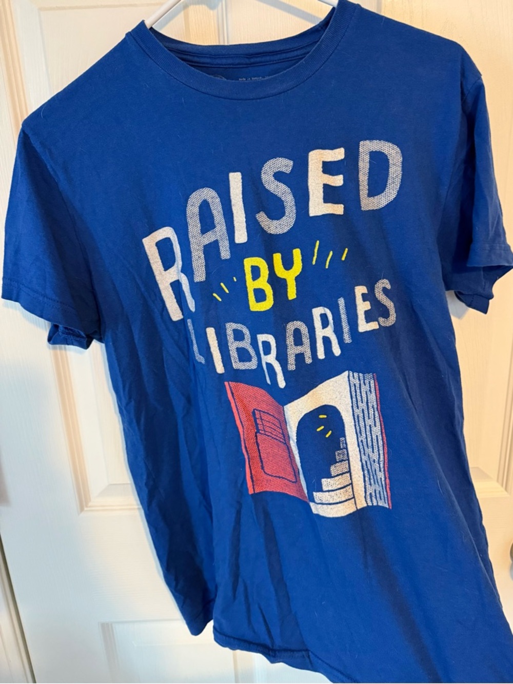 Raised by Libraries Short Sleeve Tee - Blue